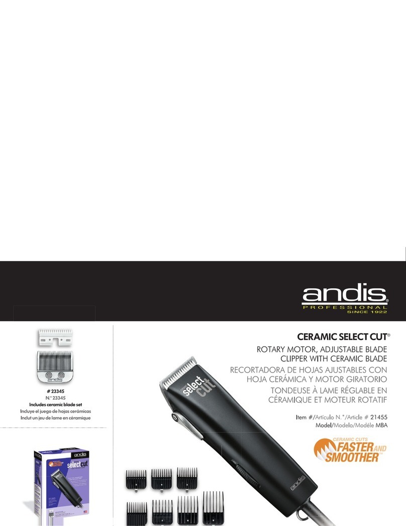 Andis MBA User manual