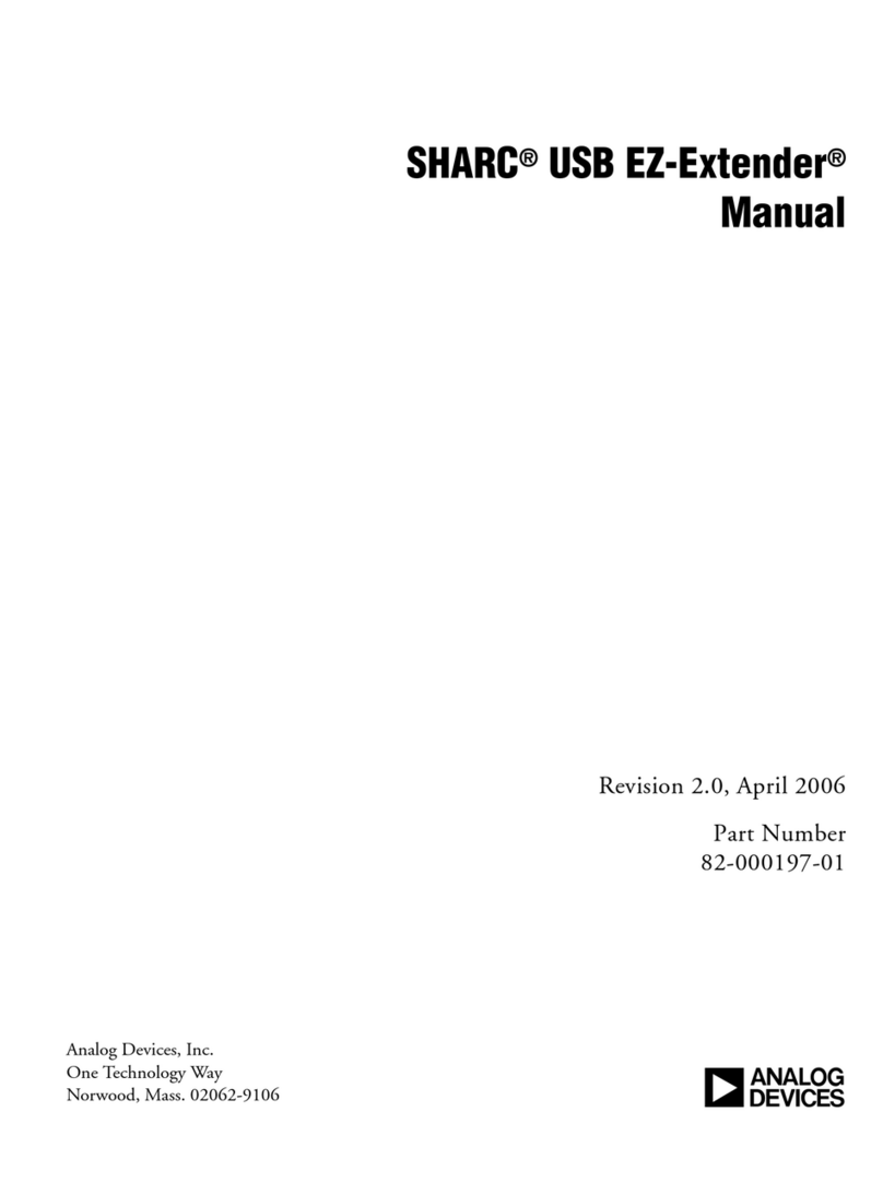 Analog Devices SHARC 82-000197-01 User manual Analog Devices SHARC 82-000197-01 User manual