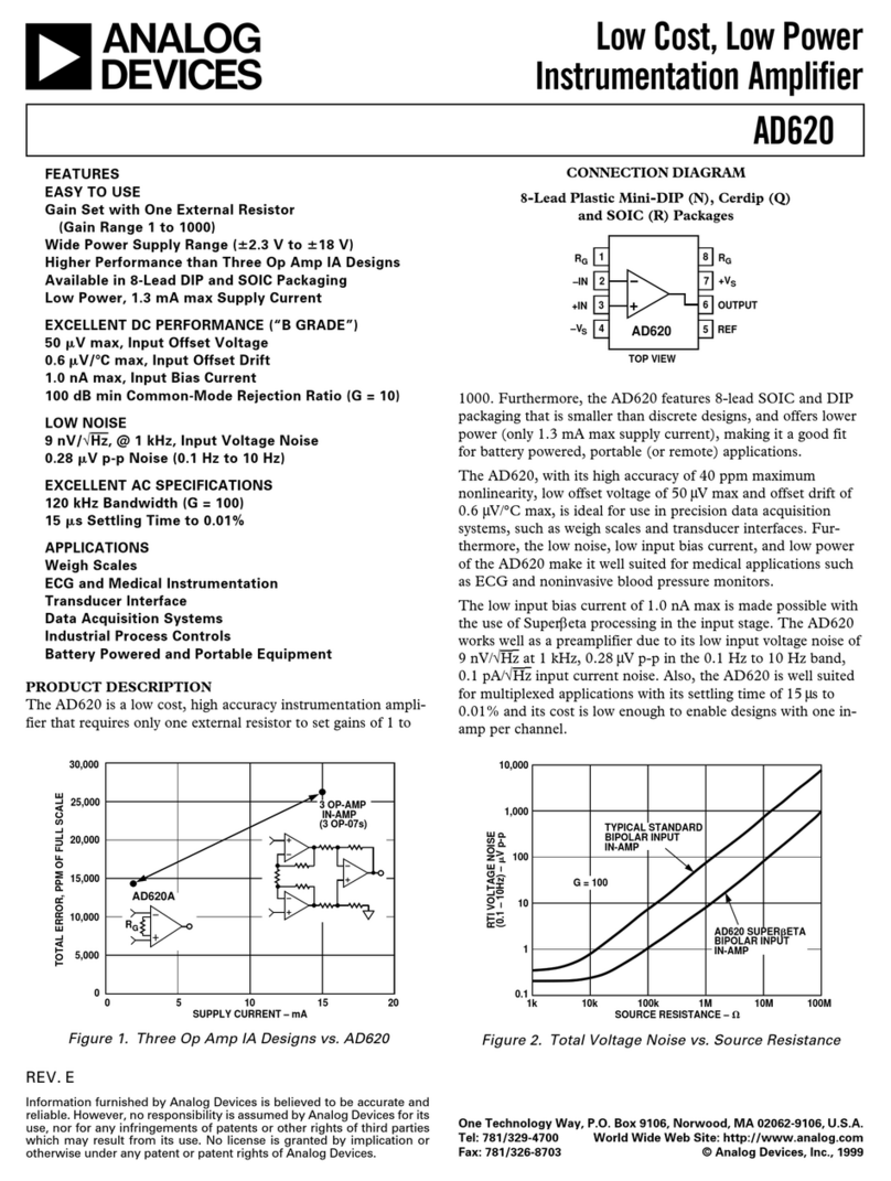 Analog Devices AD620 User manual