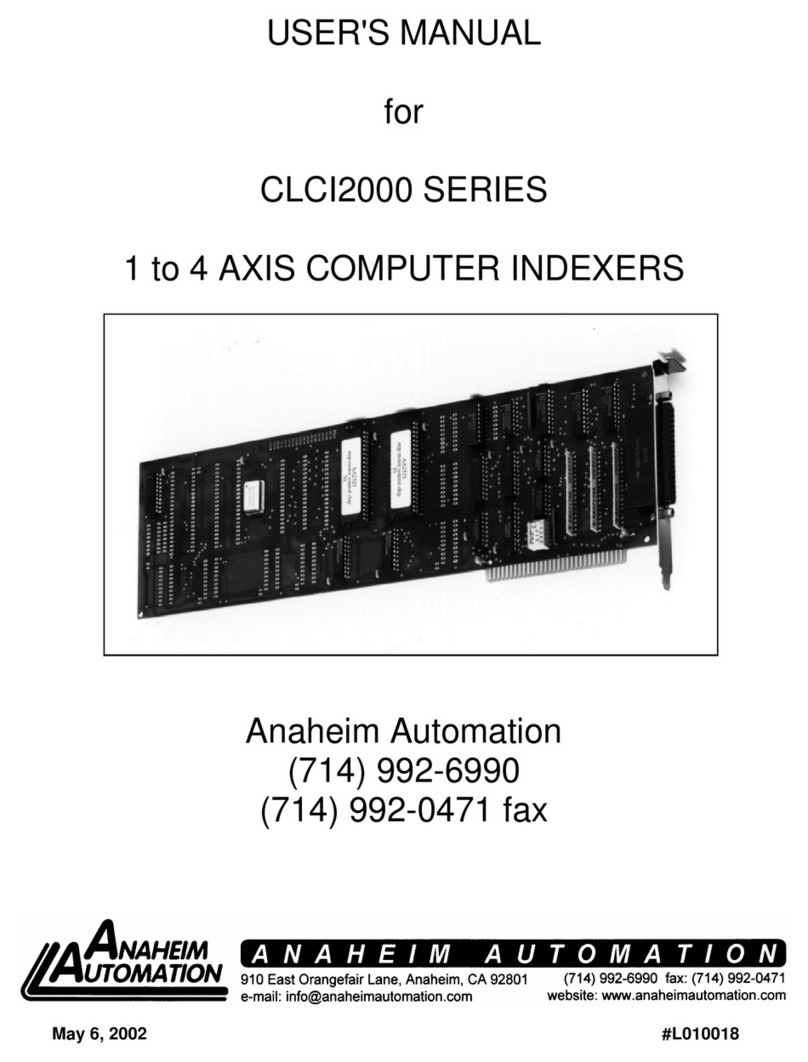 Anaheim Automation CLCI2000 Series user manual