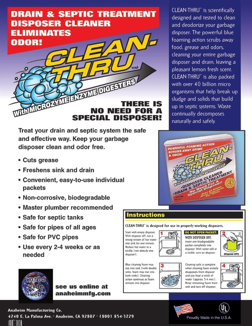 Anaheim Automation Clean-Thru Specification sheet