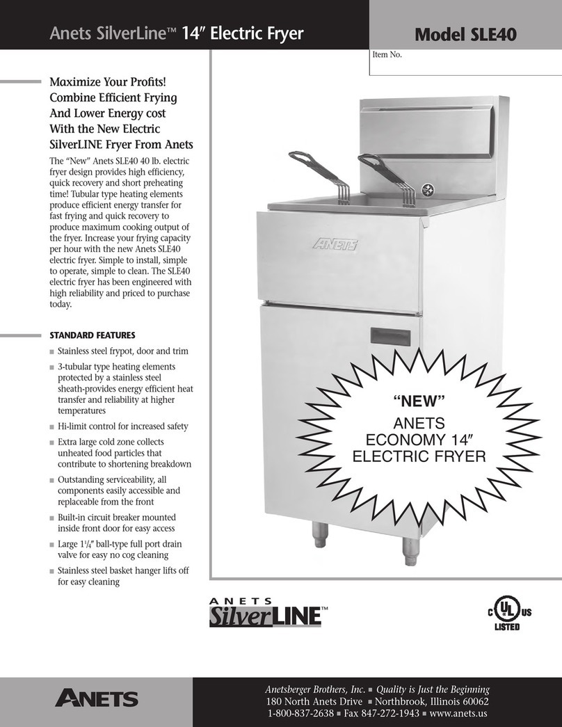 Anetsberger Brothers SilverLine SLE40 User manual Anetsberger Brothers SilverLine SLE40 User manual