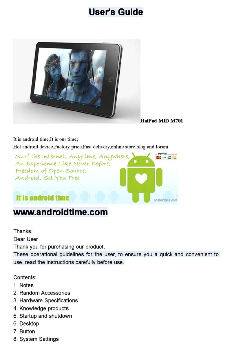HaiPad MID M701 user guide
