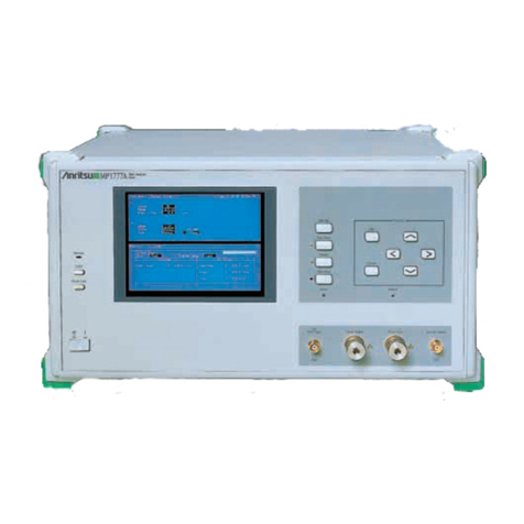 Anritsu MP1777A Operation manual