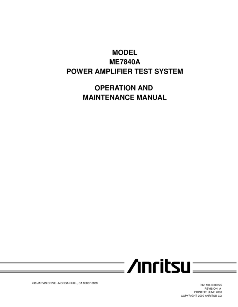 Anritsu ME7840A User manual