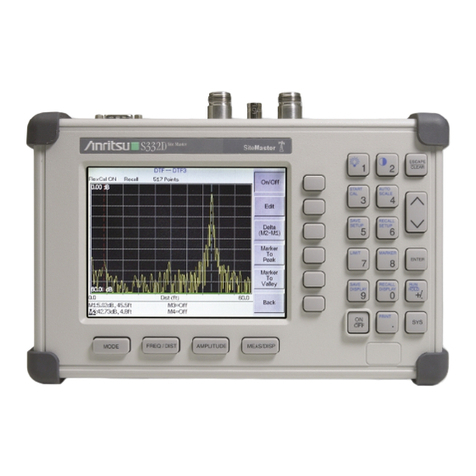 Anritsu Site Master S331D Owner's manual