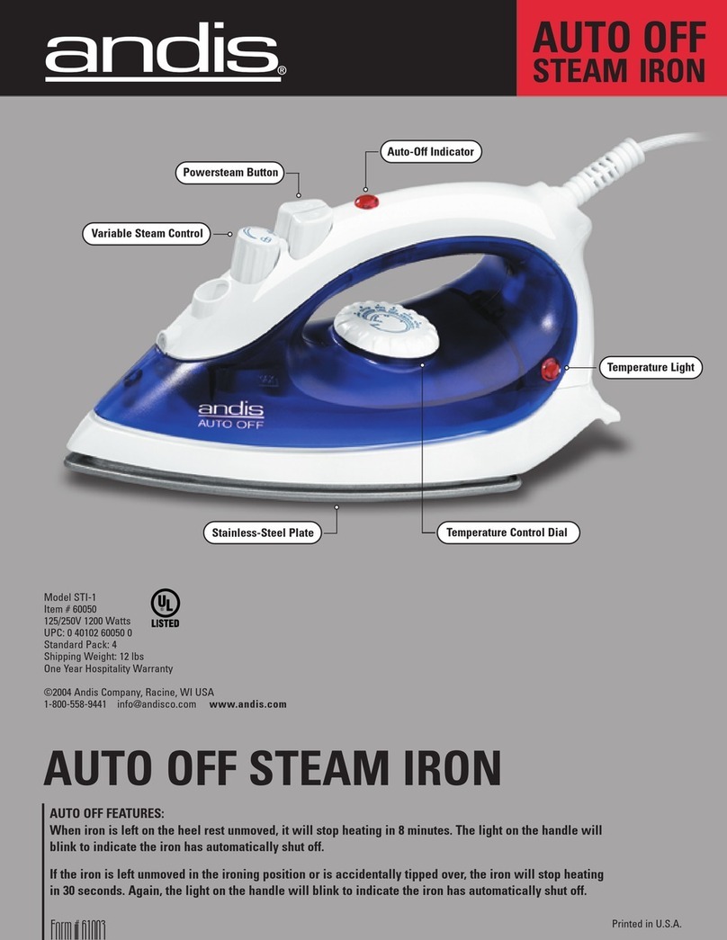 Andis STI-1 User manual