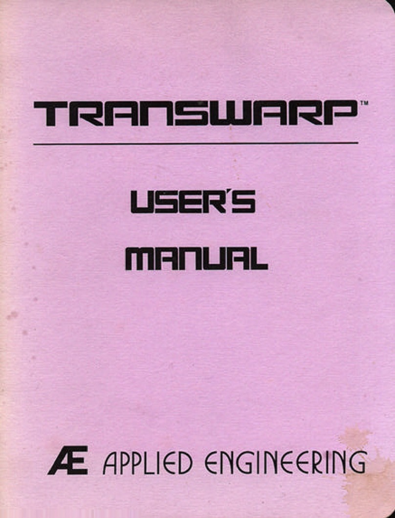 Applied Engineering Transwarp User manual