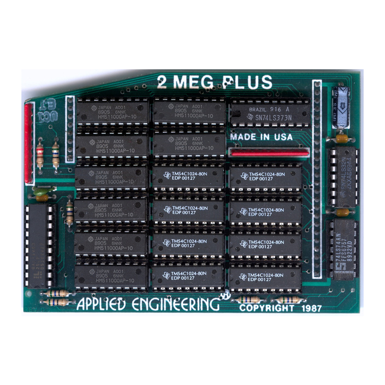 Applied Engineering RamWorks 2 MEG Plus User manual
