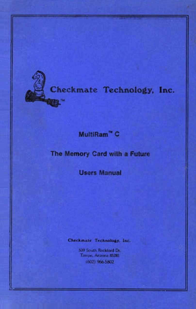Checkmate Technology MultiRam C user manual