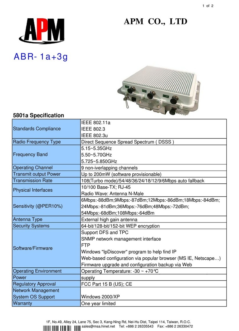 APM ABR-1A+3G Specification sheet