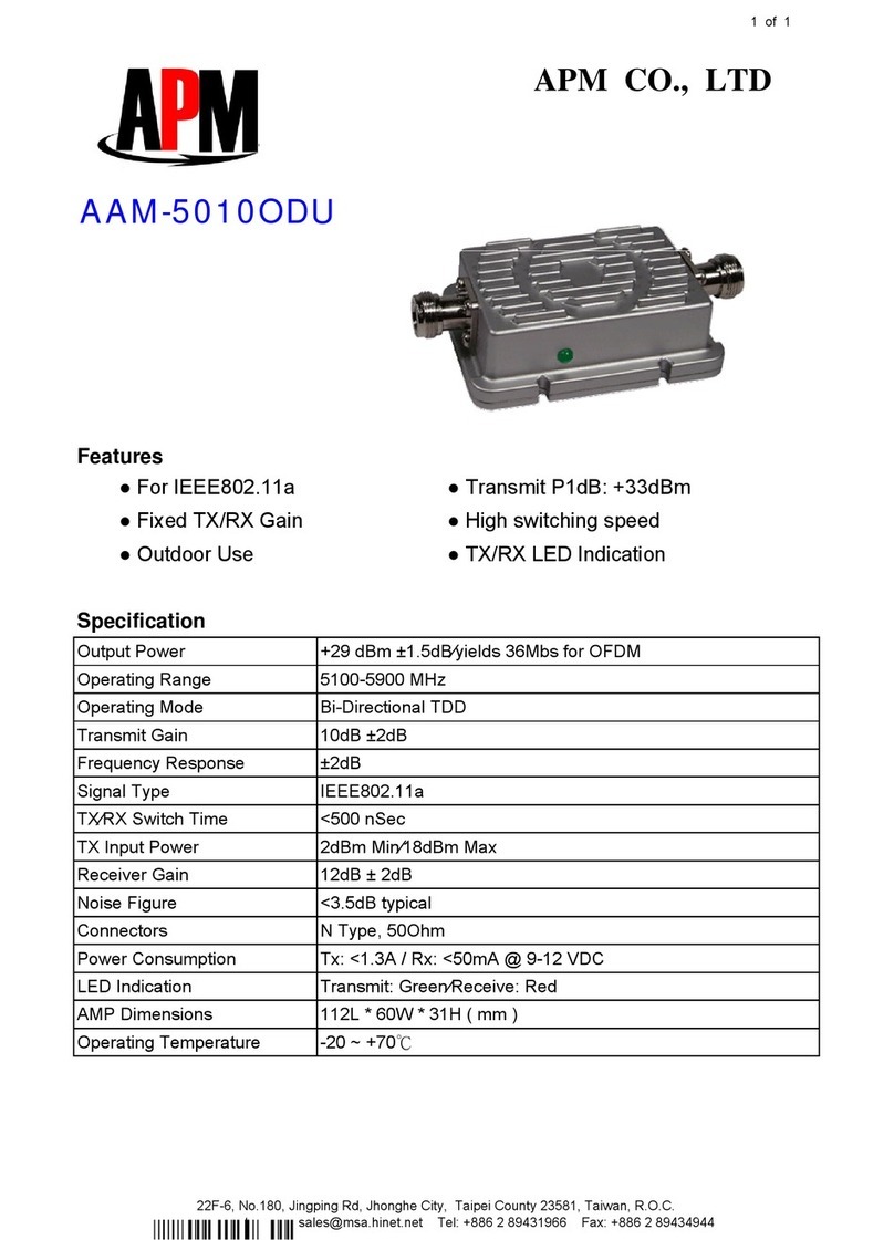 APM AAM-5010ODU specification