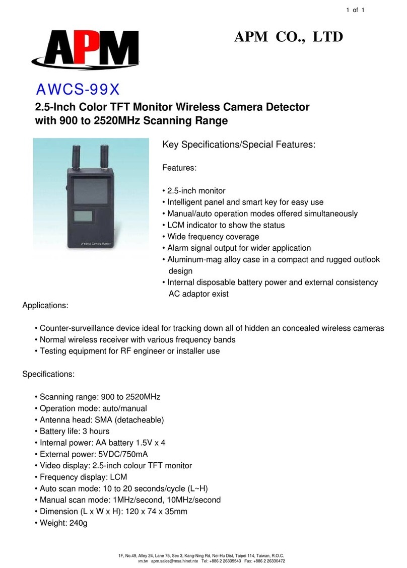 APM AWCS-99X Specifications