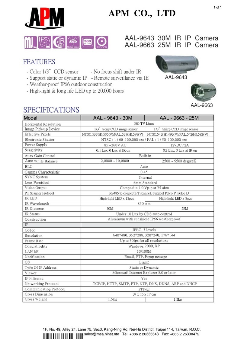 APM AAL-9663 Specification sheet