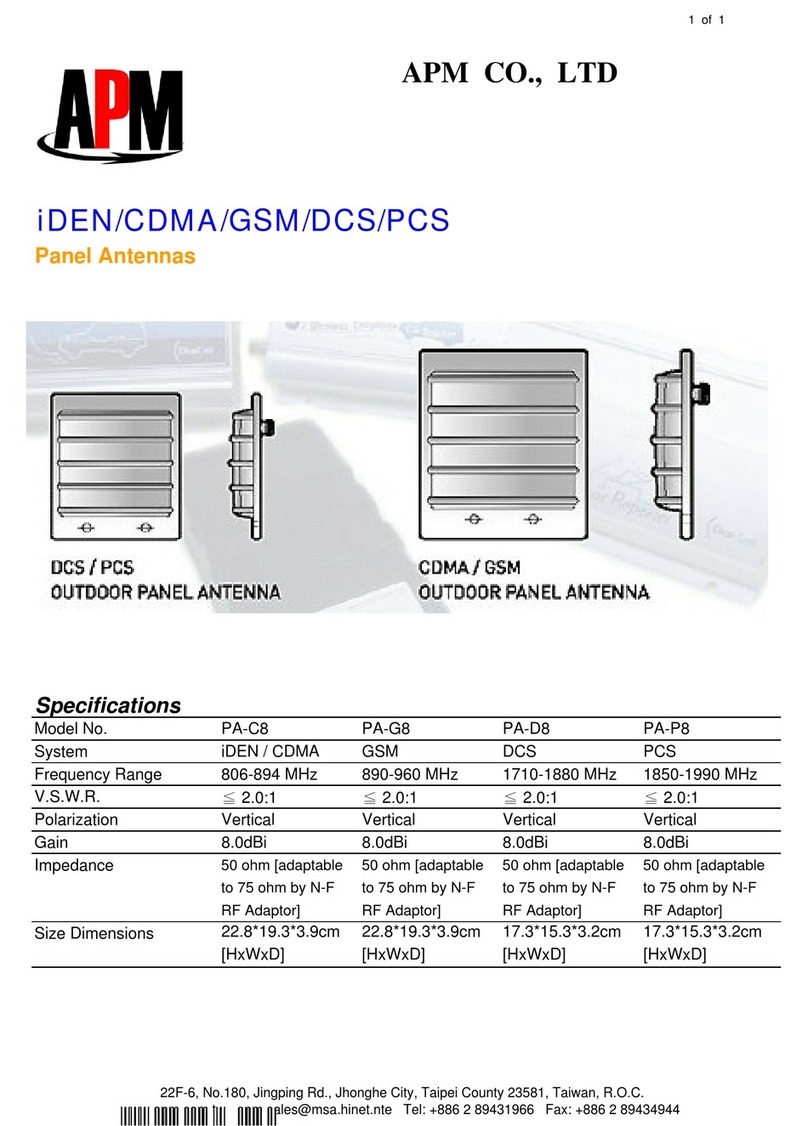 APM PA-C8 Specifications