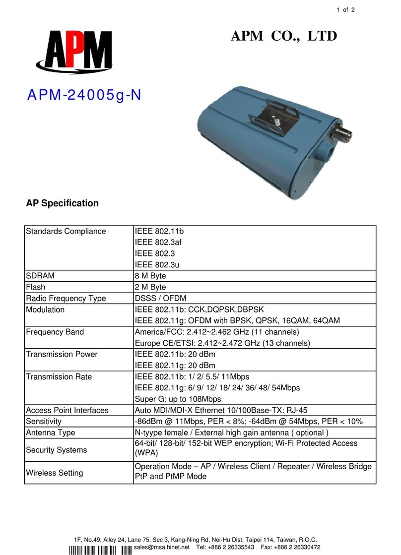 APM APM-2400G-N User manual