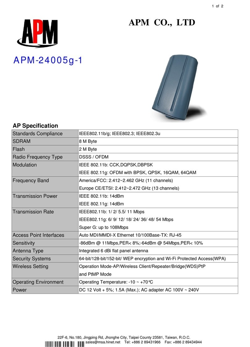 APM APM-24005G-1 Specification sheet