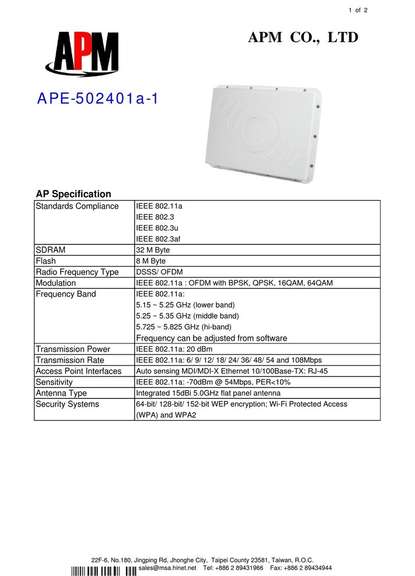 APM APE-502401a-1 Specification sheet