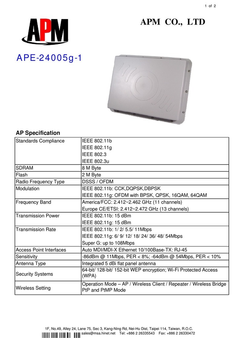 APM APE-24005g-1 Specification sheet