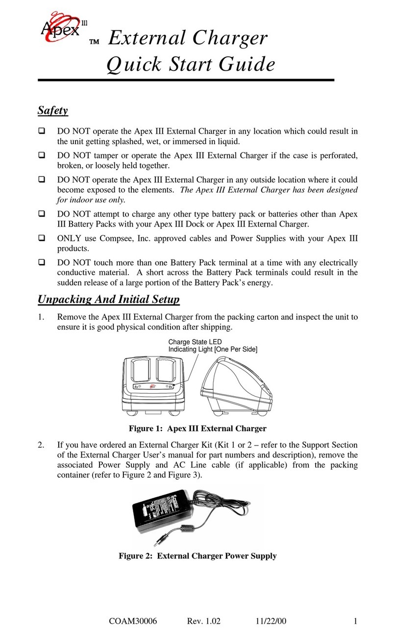 Apex Digital External Charger quick start guide