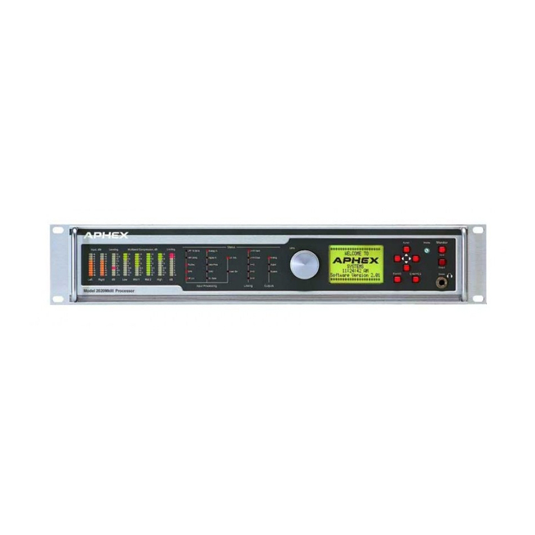 Aphex Broadcast Audio Processor 2020Mk II User manual