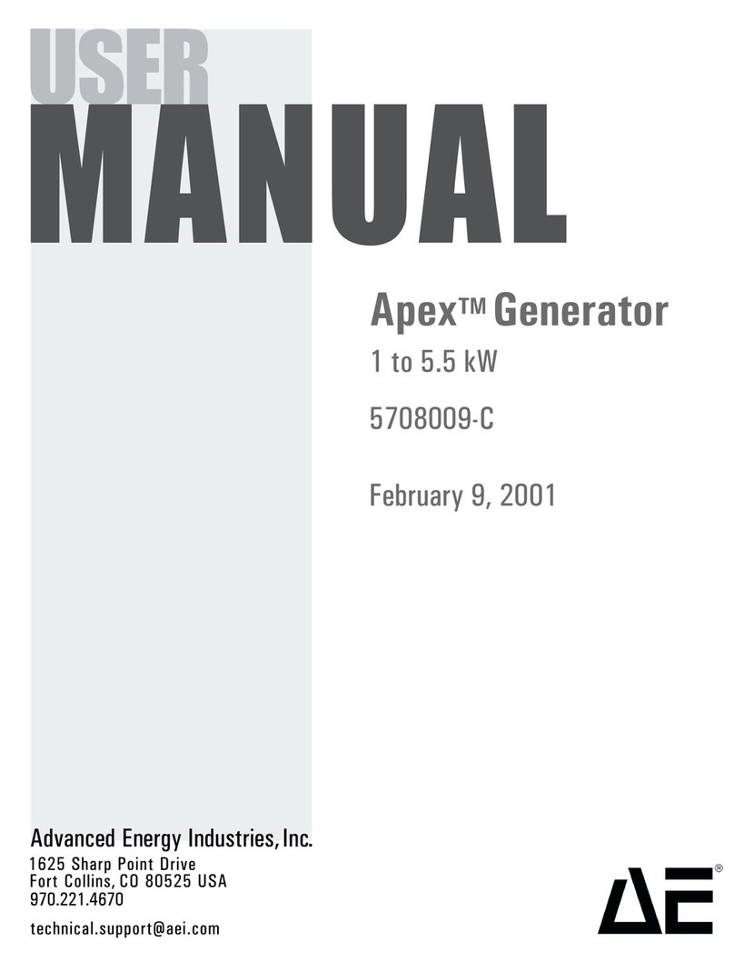Apex Digital 5708009-C Generator user manual