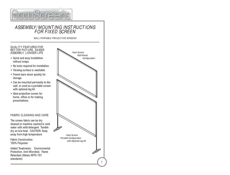 AccuScreens Projector Accessories user manual