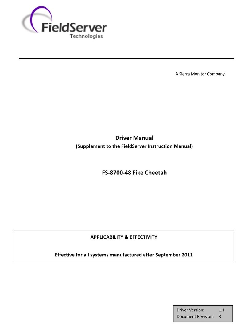 FieldServer Fike Cheetah FS-8700-48 Release note