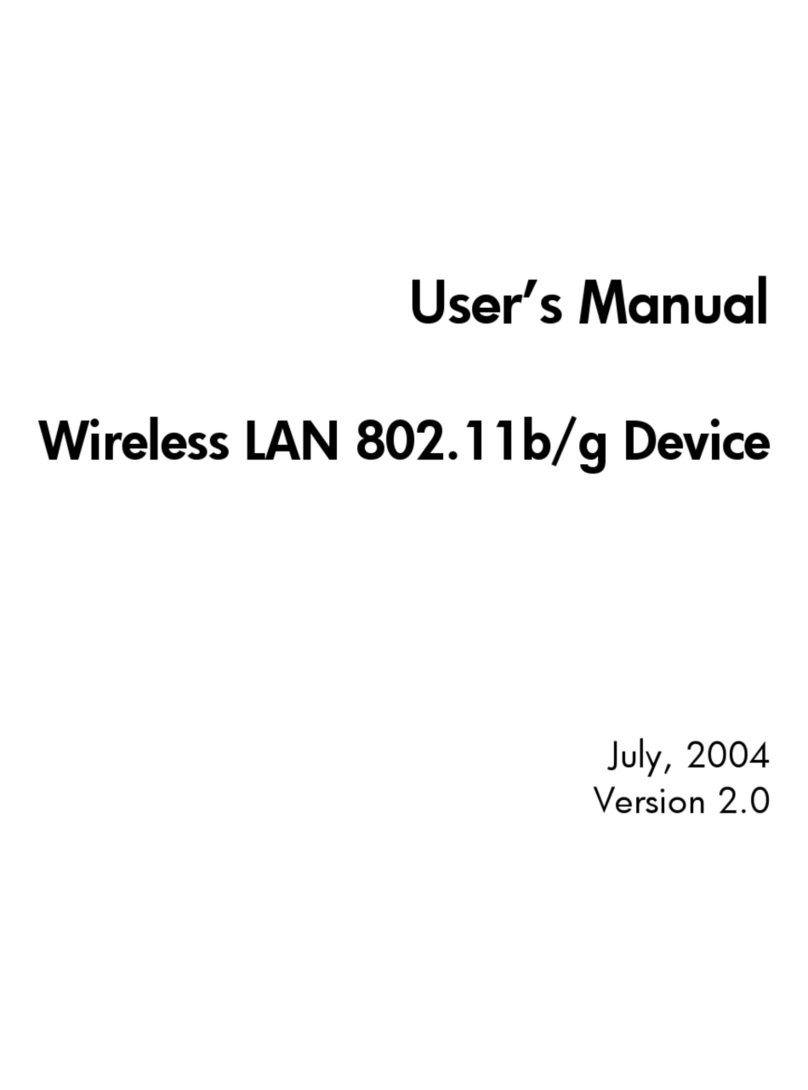 HP Wireless LAN 802.11b/g Device WN4201B user manual