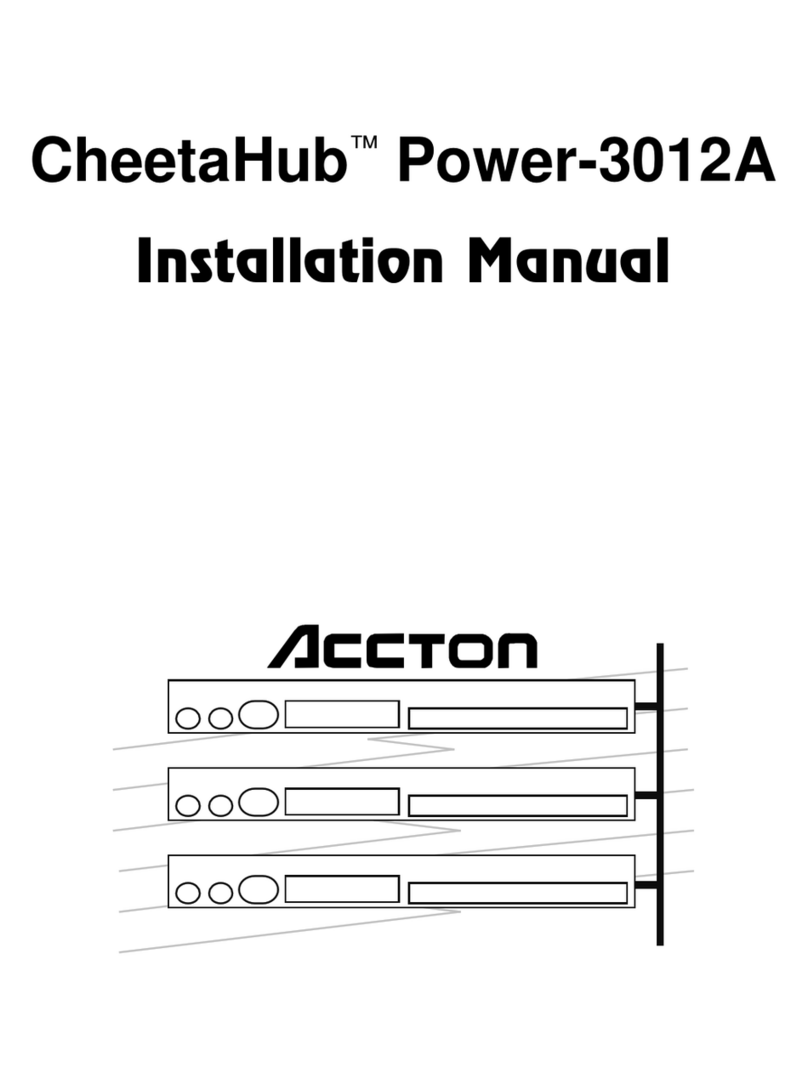 Accton Technology CHEETAHUB POWER-3012A User manual