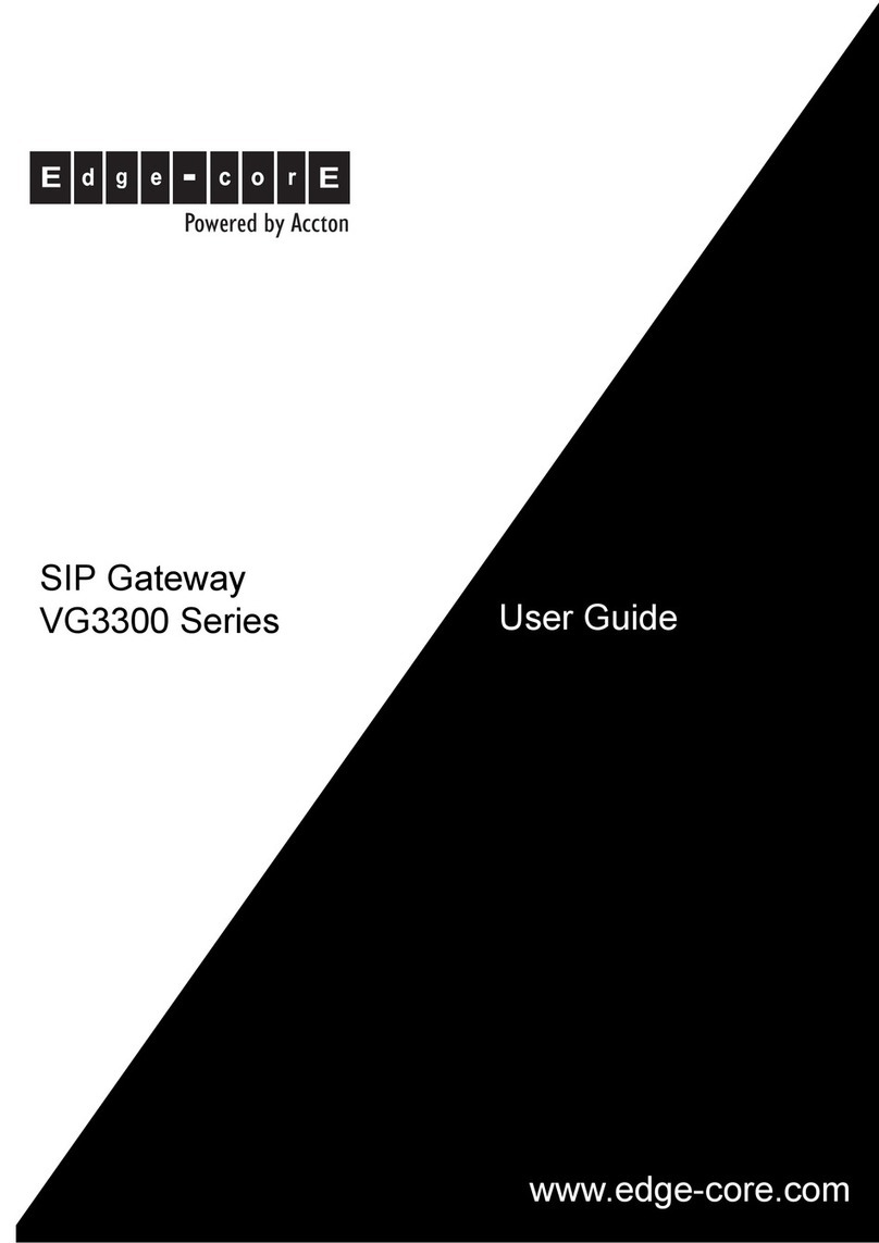 Edge-Core SIP Gateway VG3300 Series user guide Edge-Core SIP Gateway VG3300 Series user guide