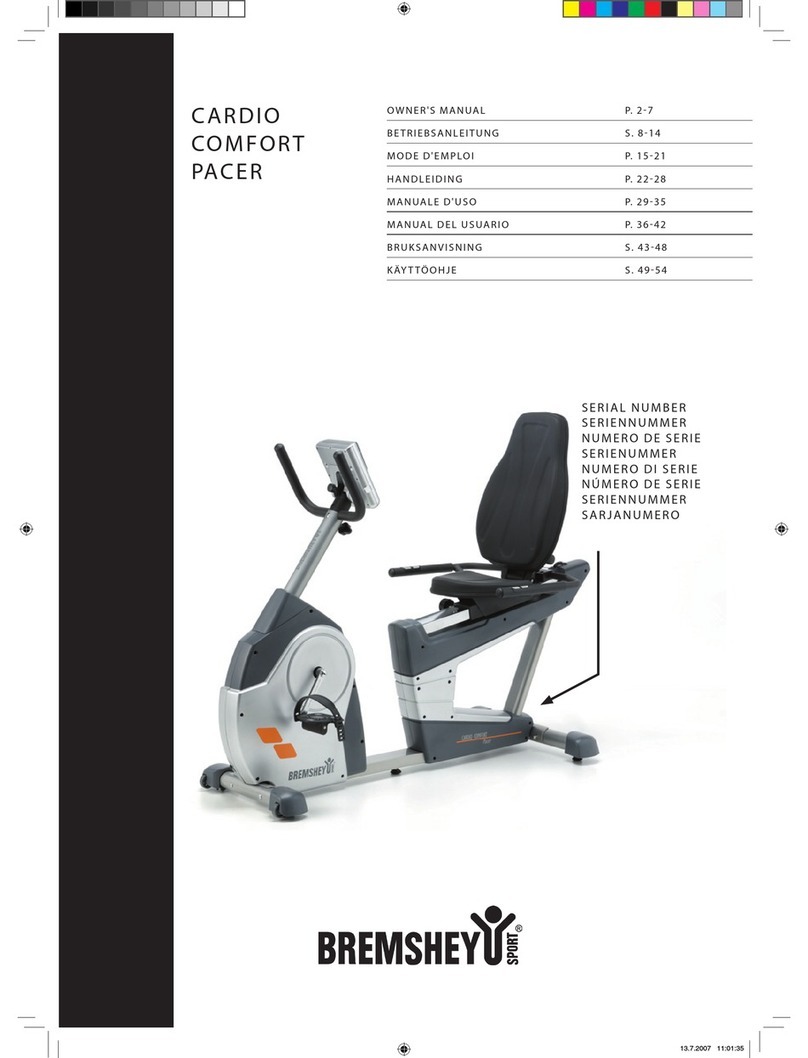 Accell Cardio Comfort Pacer owner's manual