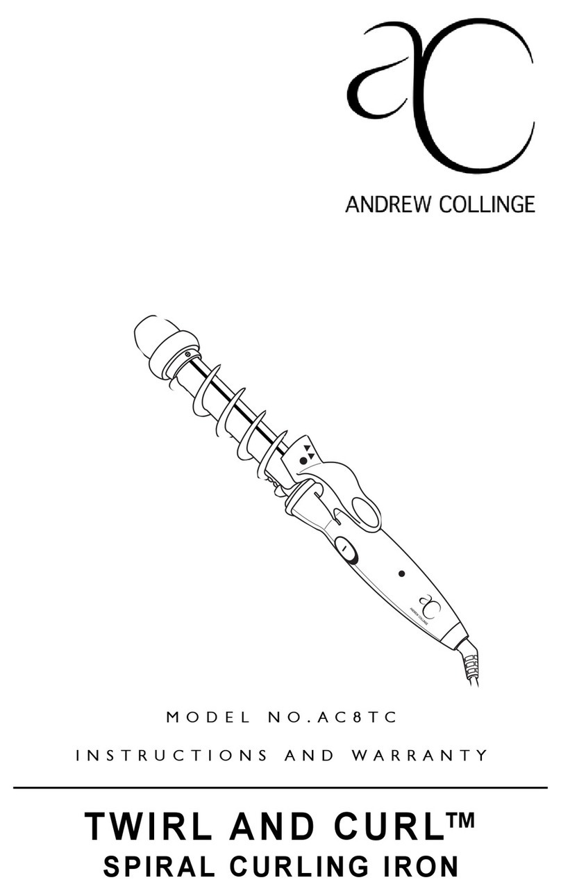 Andrew Collinge TWIRL AND CURL AC8TC Instructions and warranty