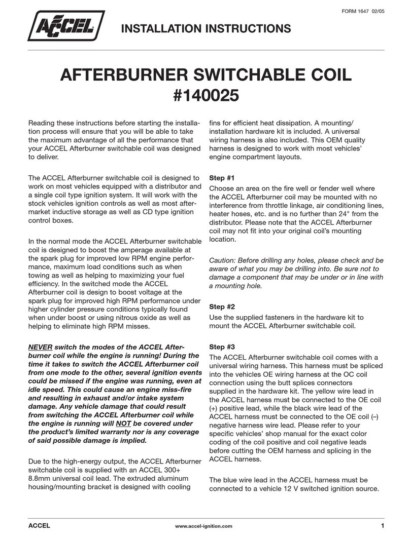 Accel 140025 installation instructions