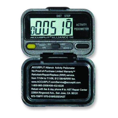 Accusplit Alliance 1540 User manual