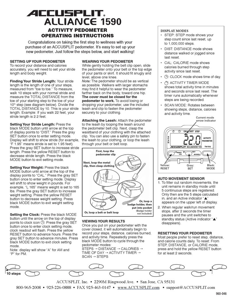 Accusplit Alliance AL1590 User manual