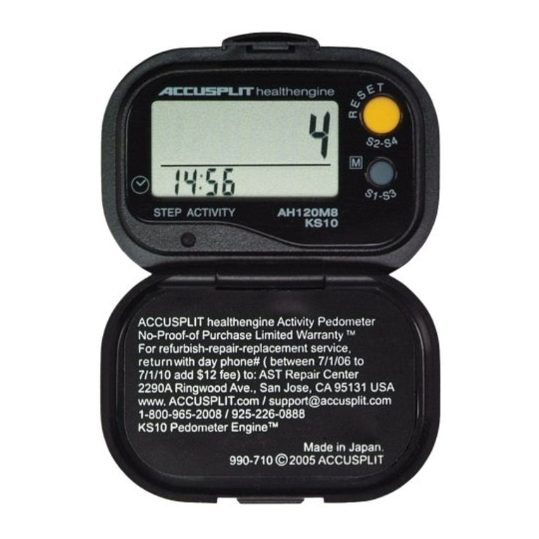 Accusplit Healthengine AH120M9 User manual