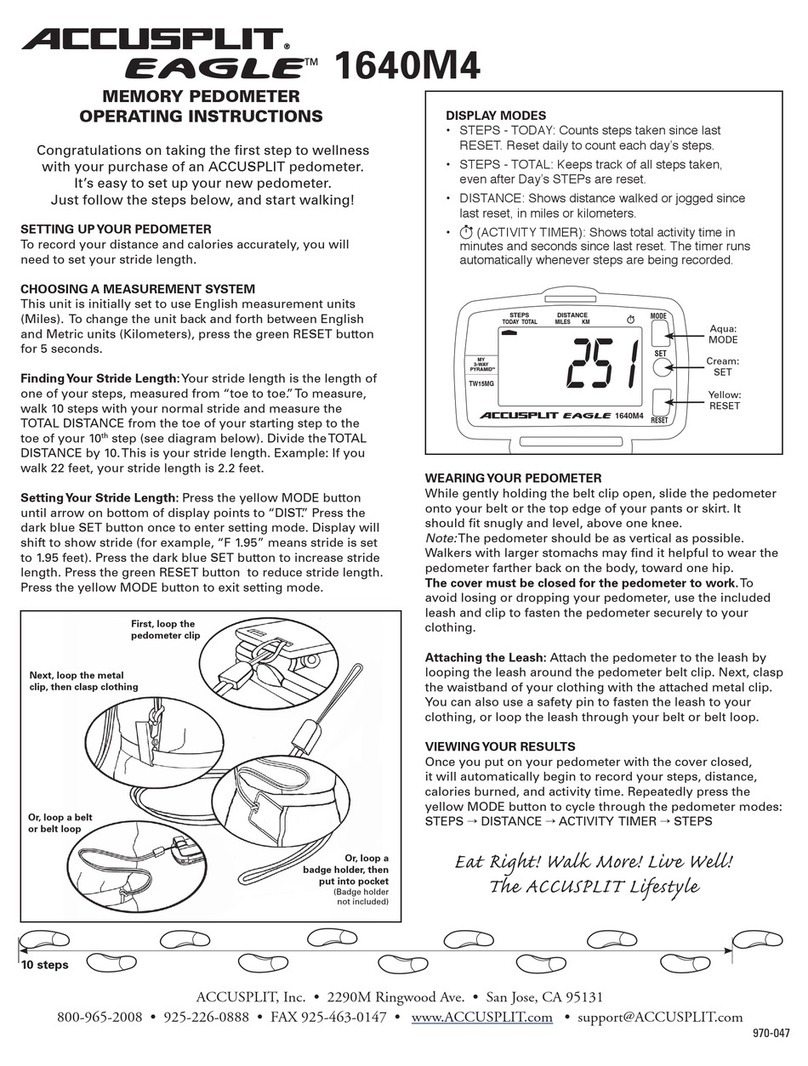 Accusplit AE1640M4 User manual
