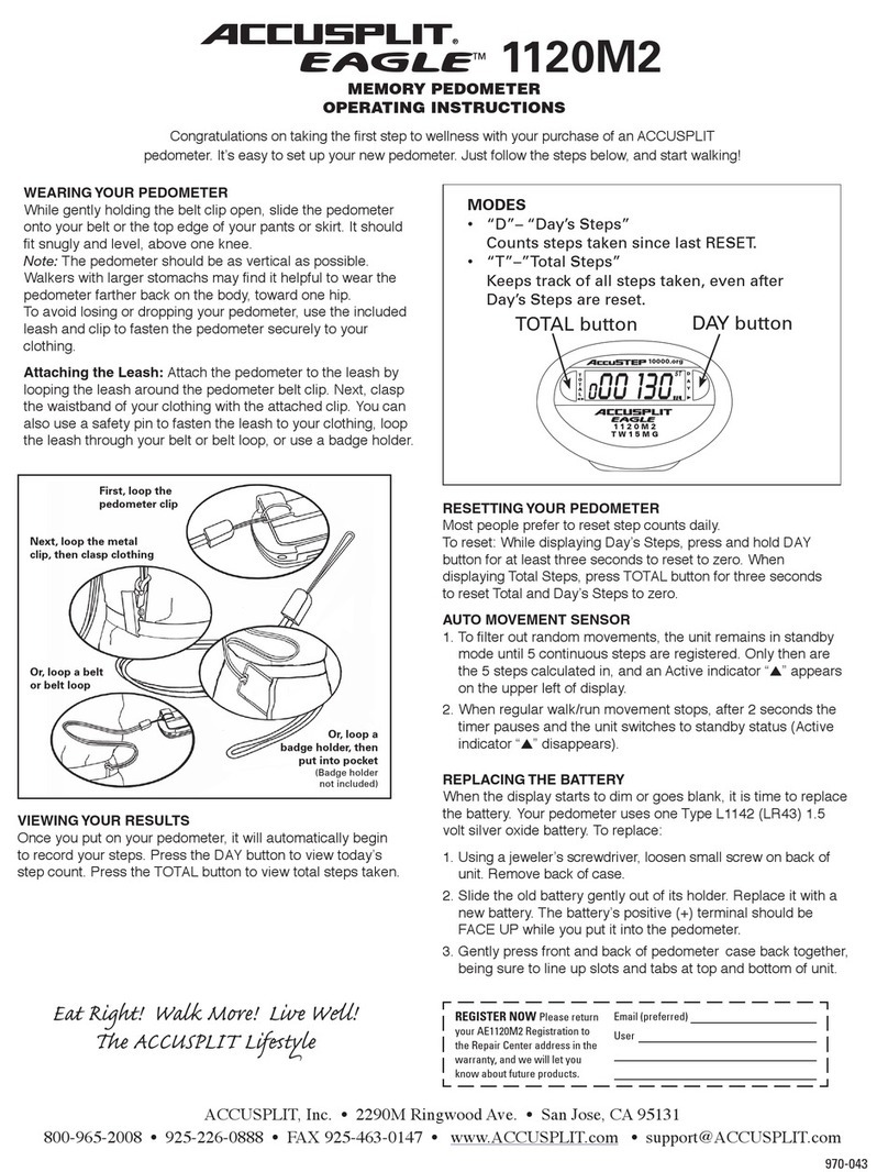 Accusplit AE1120M2 User manual