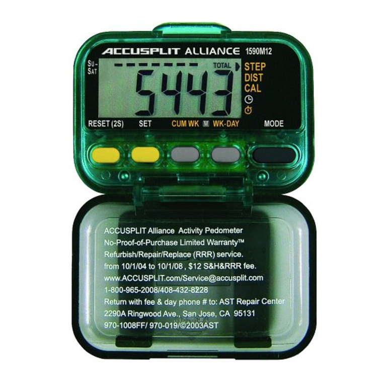 Accusplit 1590M12 User manual