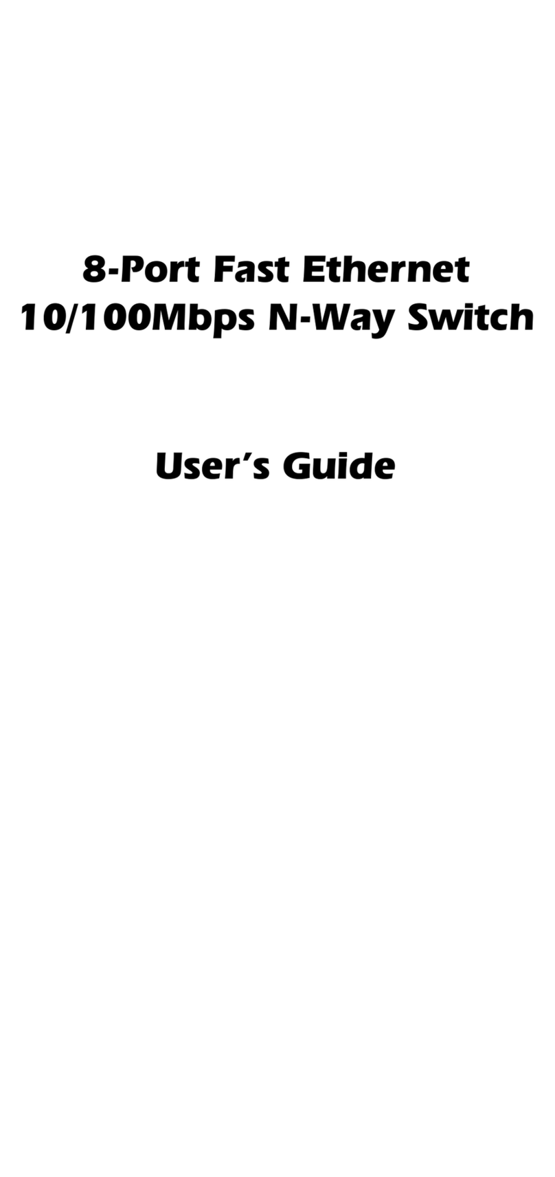 Abocom SW800RE user guide