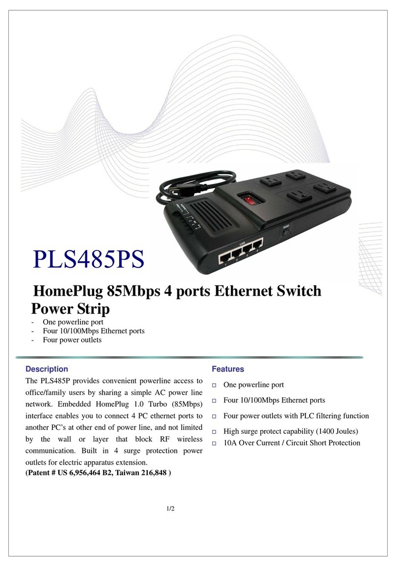 Abocom PLS485PS Specification sheet