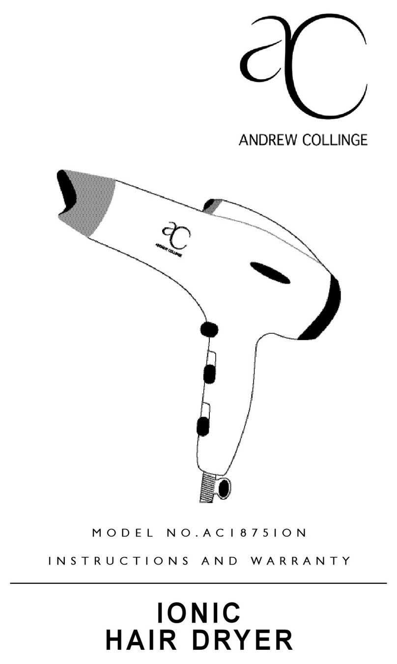 Andrew Collinge AC1875ION Instructions and warranty