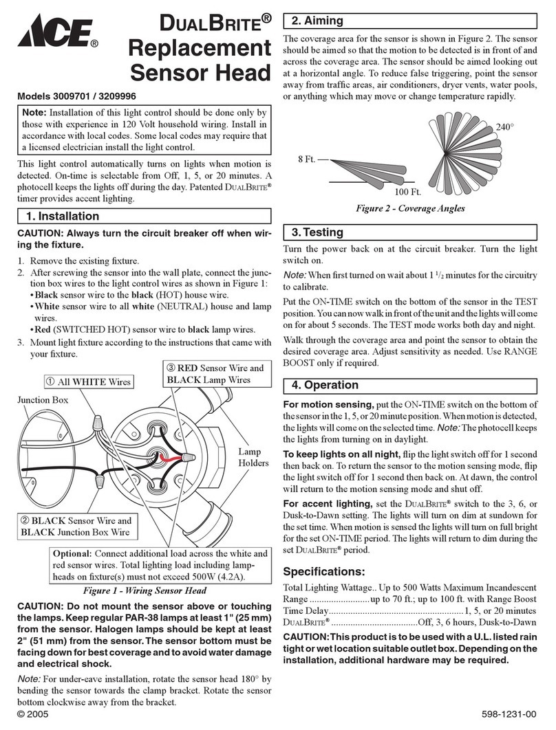 Ace DUALBRITE 3009701 user manual