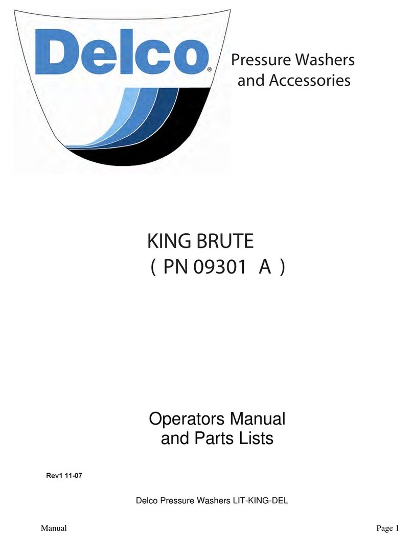 Delco KING BRUTE PN 09301 A Operator's manual