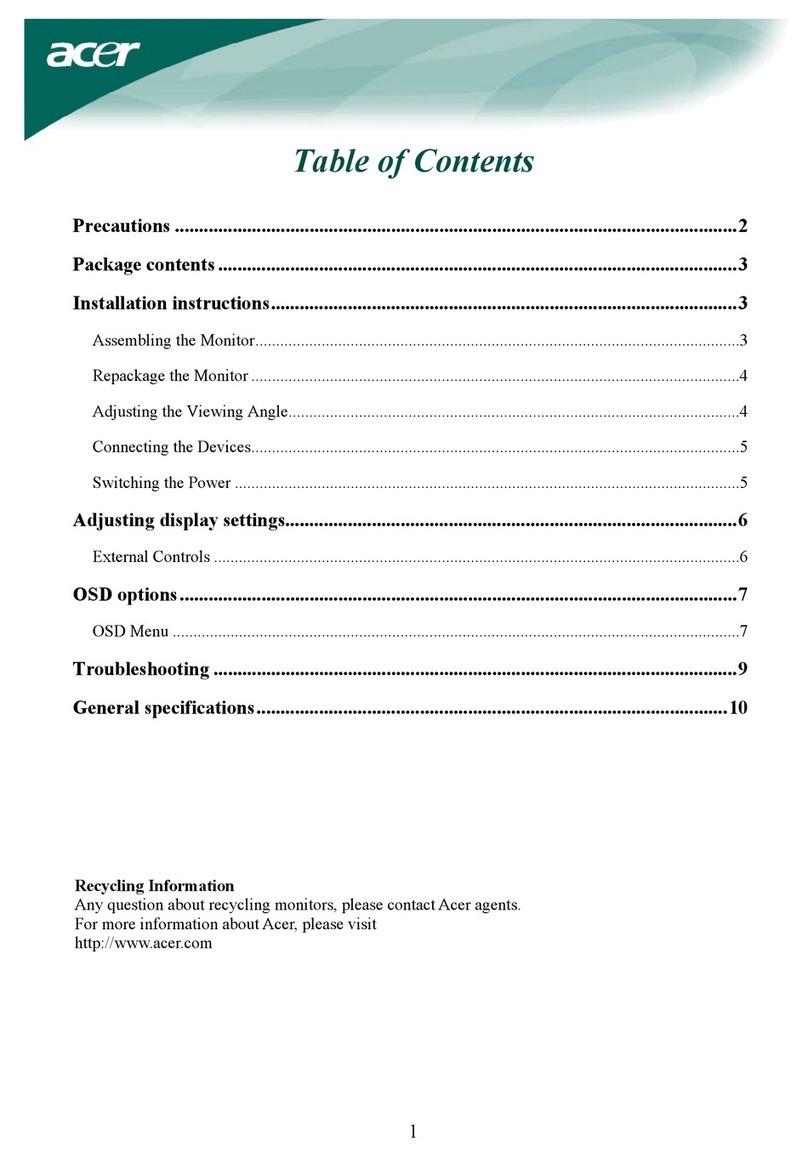 Acer AL2032W User manual