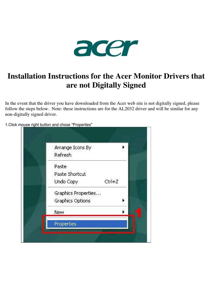 Acer AL2032 User manual