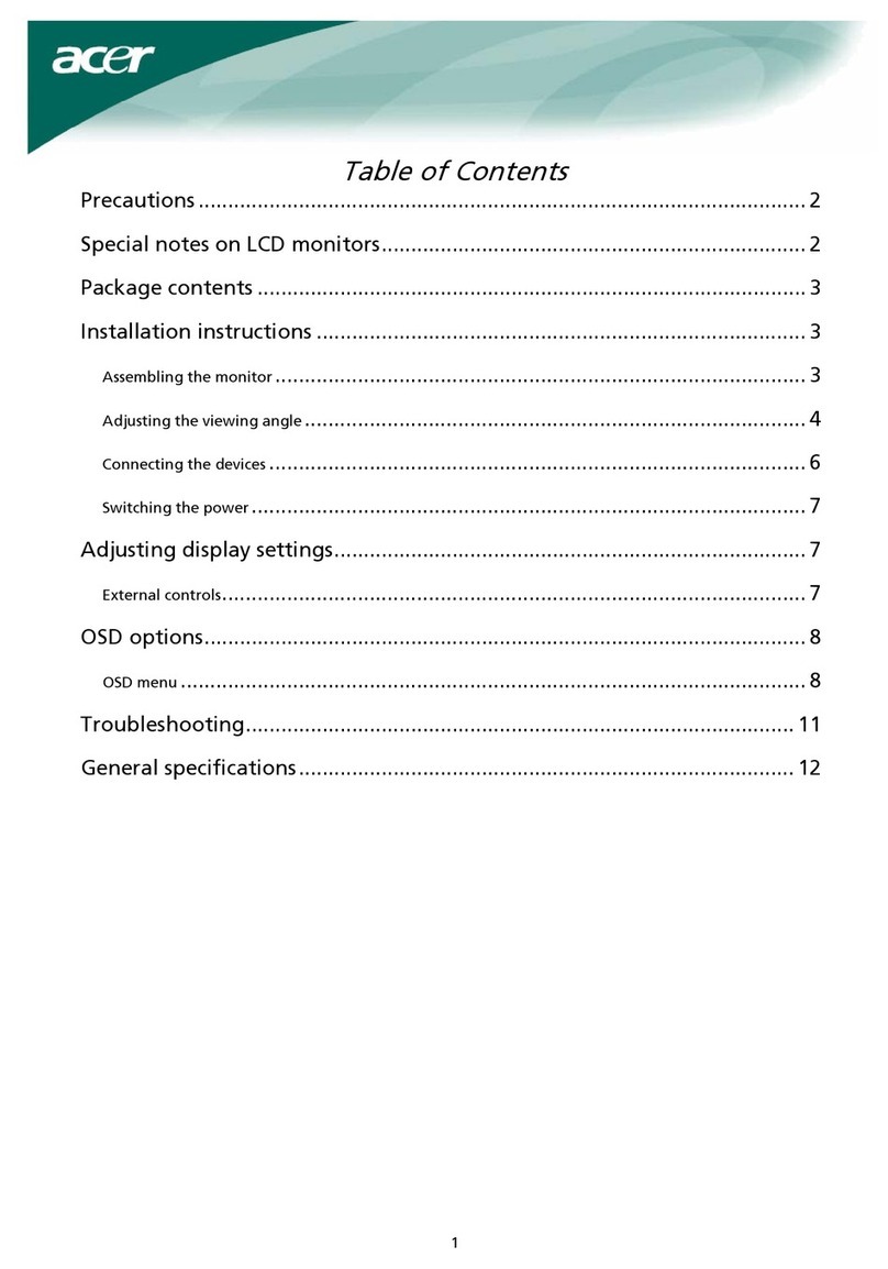Acer AL2023 User manual