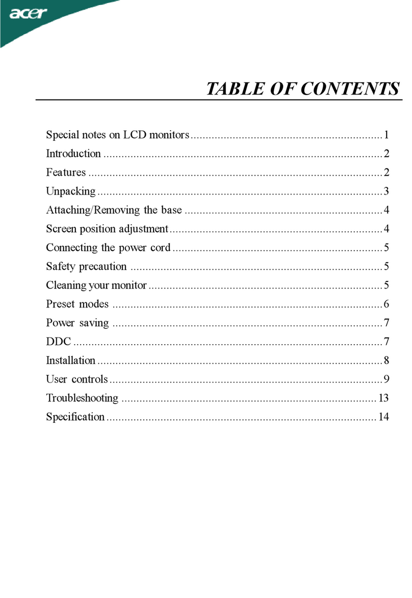 Acer AL1917T User manual