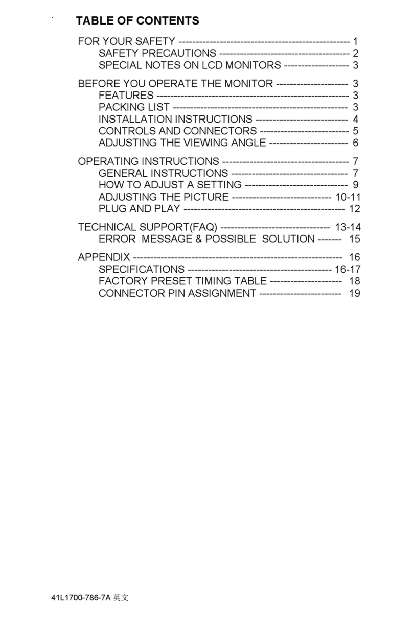 Acer 41L1700-786-7A User manual